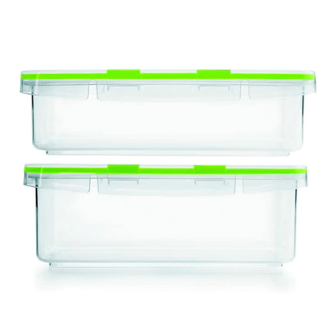 IBILI Lunch Away - Recipiente Rectangular de 0.8L en Plástico PP05. Verde