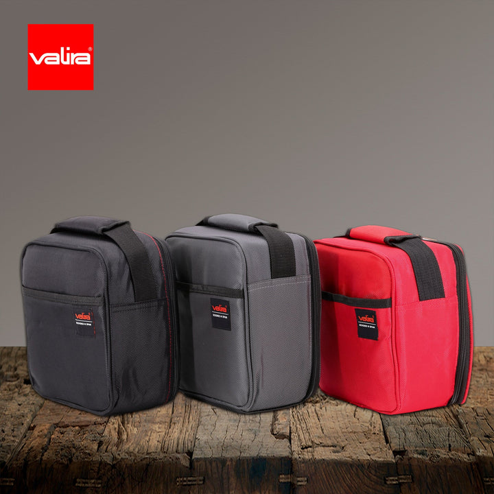 VALIRA Nomad Soft - Bolsa Térmica Porta Alimentos Flexible. Incluye Recipientes. Rojo