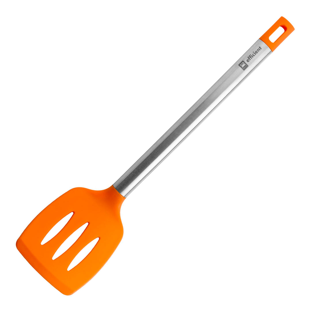 BRA Efficient - Set de 5 Utensilios de Cocina en Silicona con Mango en Acero Inoxidable