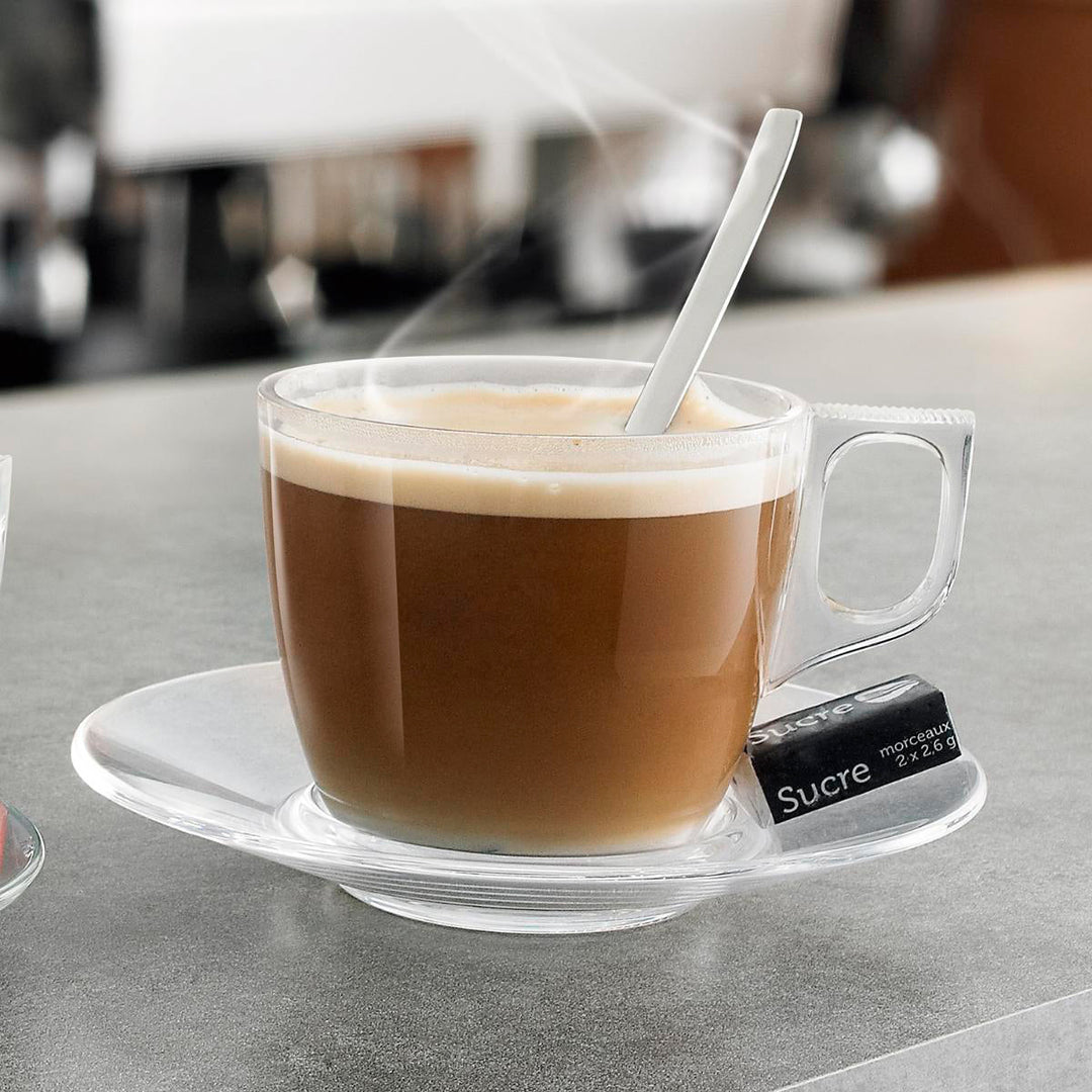 Luminarc Nuevo - Juego de 6 Tazas de Café de 9 cl en Vidrio Templado Extra Resistente