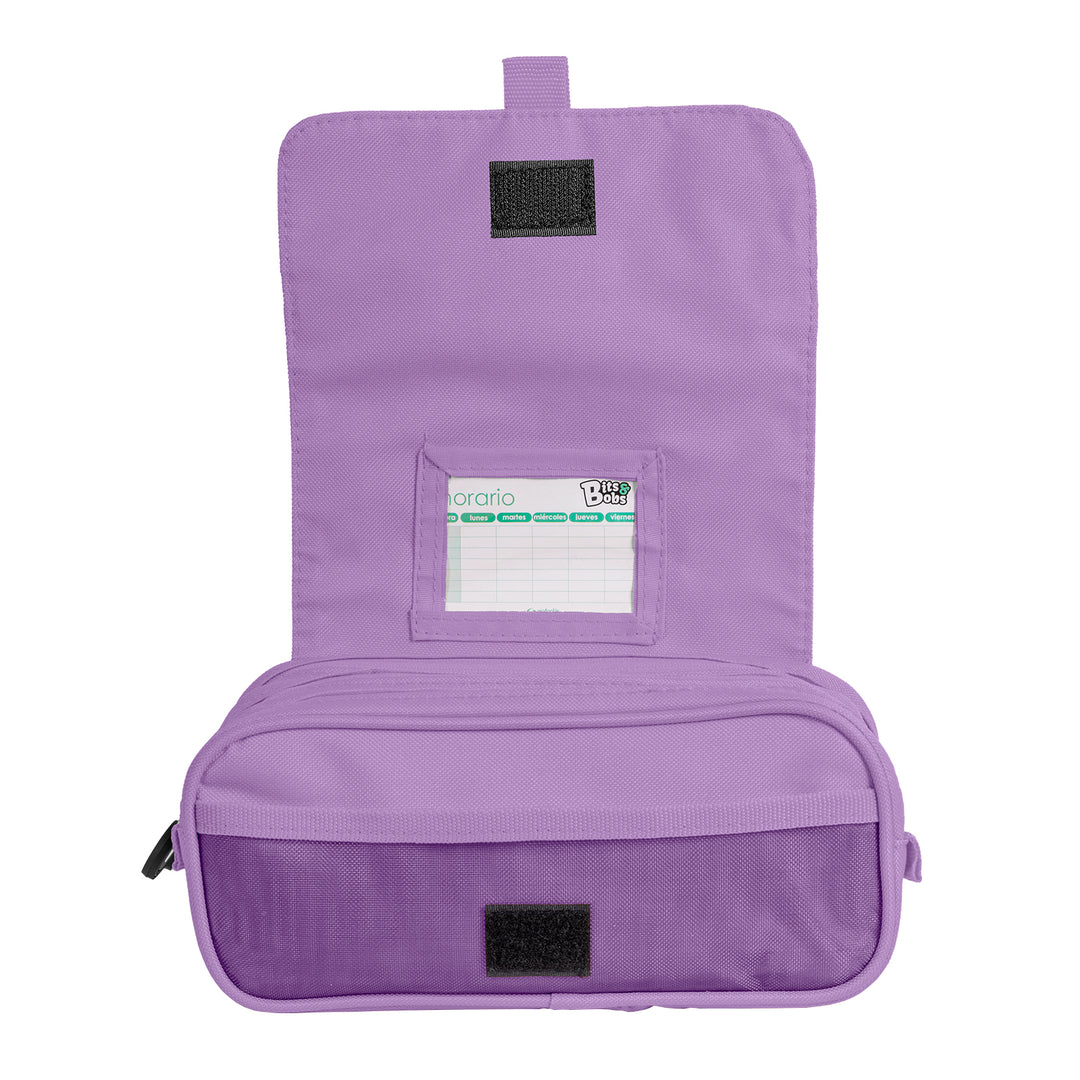 ColePack BitsBobs - Estuche Triple de 3 Cremalleras con Material Escolar Incluido. Mint