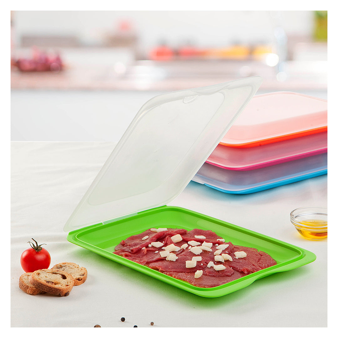 TATAY Fresh - Set de 8 Recipientes Porta Embutidos y Alimentos. Colores Básicos