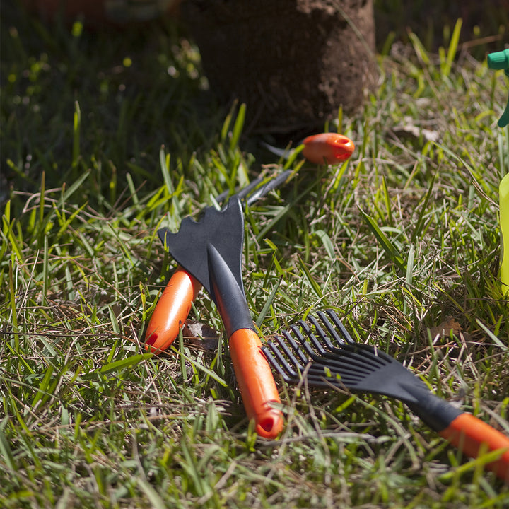 Plastiken 10023 - Horquilla de Jardín de 3 Púas, Resistente y Ergonómica. Colección TERRA