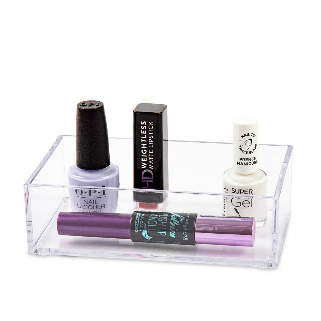 Plastic Forte - Set de 2 Cajones Multiusos Organizadores de Cosmética. Transparentes