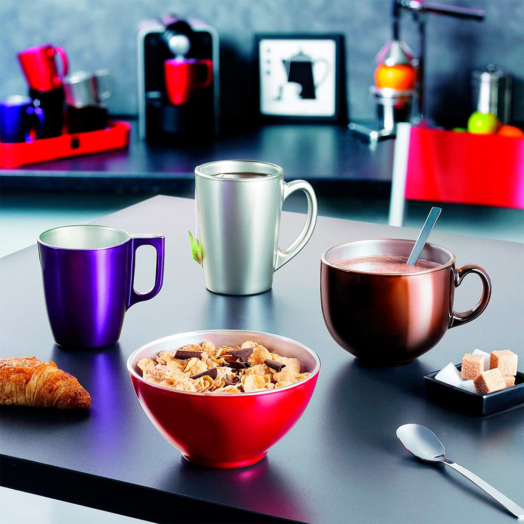 Luminarc Flashy - Taza de Desayuno de 25 cl en Vidrio Templado. Latte