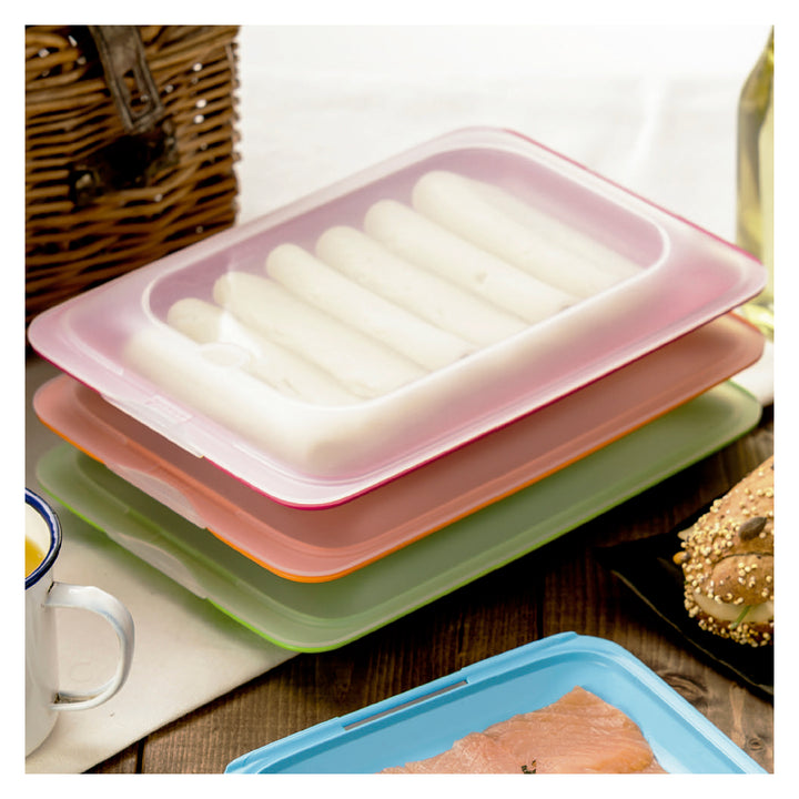 TATAY Fresh - Set de 8 Recipientes Porta Embutidos y Alimentos. Colores Básicos