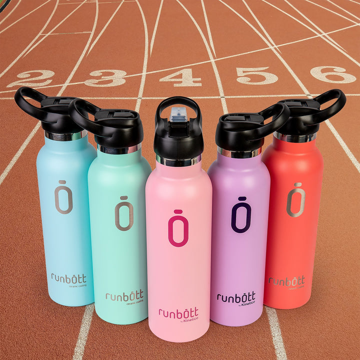 Runbott Sport - Botella Térmica Reutilizable de 0.6L con Interior Cerámico. Grana