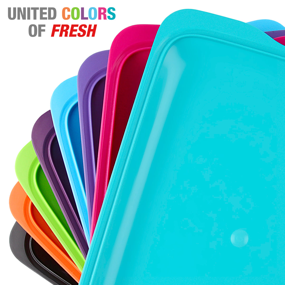 TATAY Fresh - Set de 5 Recipientes Porta Embutidos y Alimentos. Color Burdeos