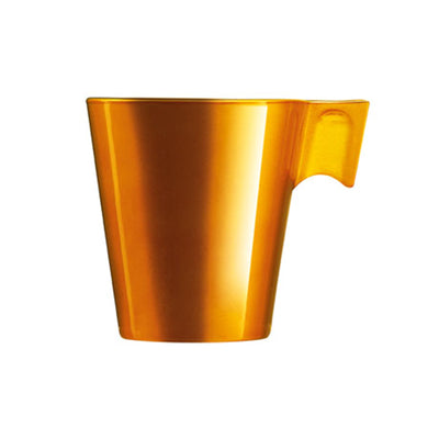 Luminarc Flashy - Taza de Café de 8 cl en Vidrio Templado Metalizado. Dorado