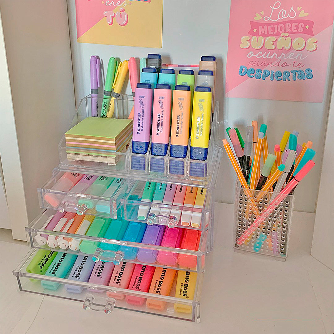 Plastic Forte - Organizador de Maquillaje y Cosméticos Nº 7 con Cuatro Cajones