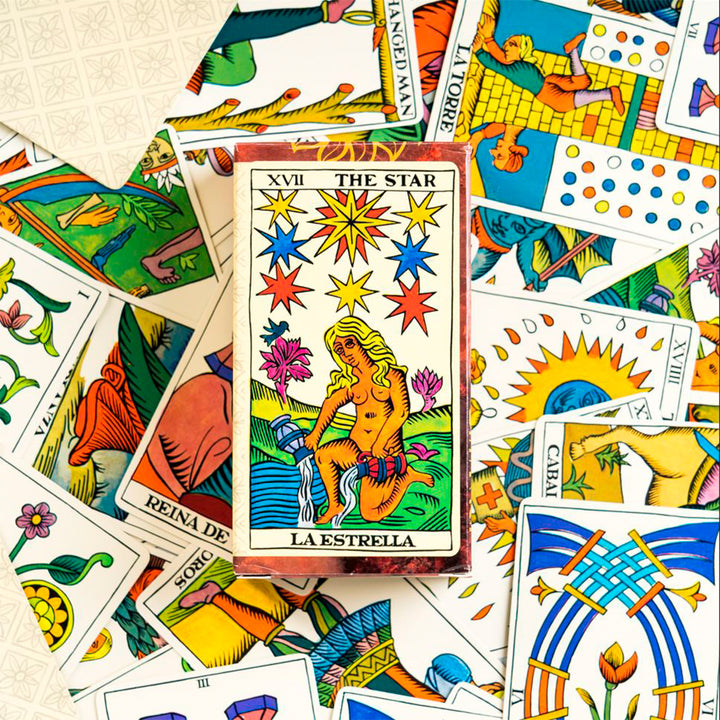 FOURNIER - Baraja de Tarot Español de 78 Cartas. Incluye Instrucciones