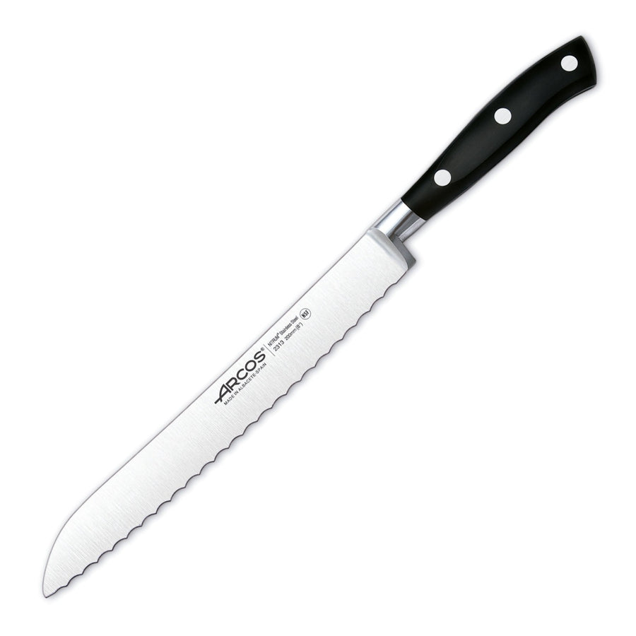 ARCOS Riviera - Cuchillo Panero Perlado 20 cm Acero Inoxidable Forjado Nitrum