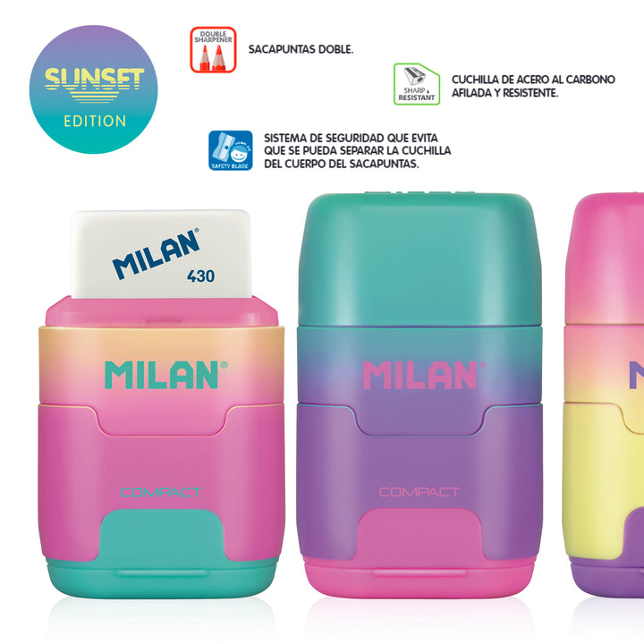 ColePack Blush - Vuelta al Cole con Estuche Triple de 3 Cremalleras y Material Incluido