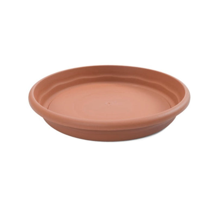 Plastiken TERRA - Plato Redondo de 30cm para Macetas de 25 cm 14L. Terracota