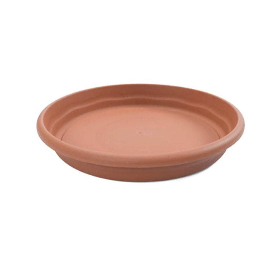 Plastiken TERRA - Plato Redondo de 30cm para Macetas de 25 cm 14L. Terracota