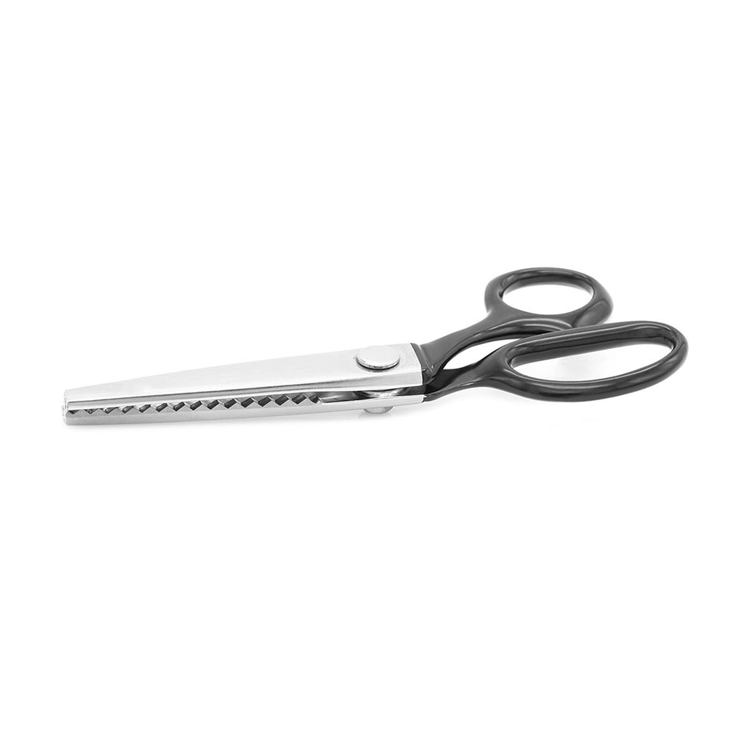 3 Claveles - Tijeras de Sastre Profesionales para Diestros, Corte en Zig-Zag, Varios Usos, 18 cm - 7"