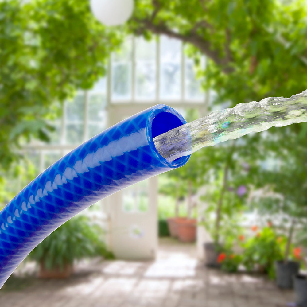 TATAY Blue Line - Manguera Reforzada de Jardín 5/8". Rollo 10m. Azul