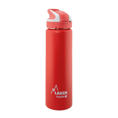 LAKEN Summit - Botella Térmica con Boquilla 0.75L en Acero Inoxidable. Rojo