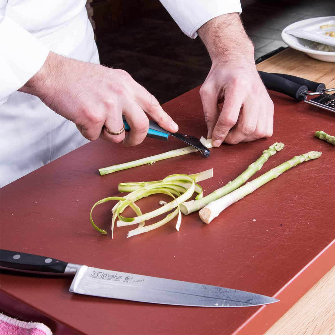 3 Claveles - Vaciador Oval Profesional de 15.5 cm en Acero Inoxidable