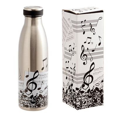JAVIER Música - Botella Térmica Reutilizable de 0.5L en Acero Inoxidable