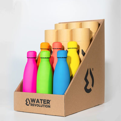 Water Revolution - Botella Térmica de Acero Inoxidable 500 ml Fluor, Color Green