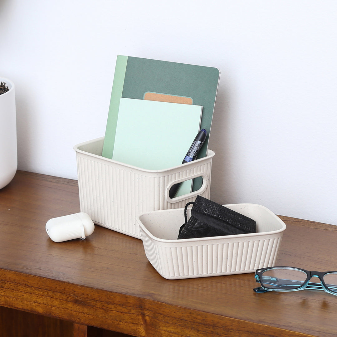 TATAY 7012738 - Set de 4 Organizadores de Cajones Boabab Collection ECOHOME