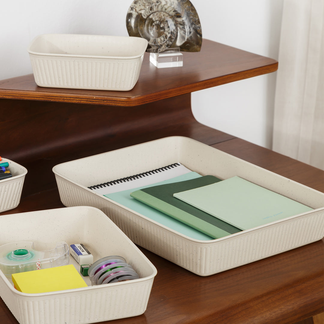 TATAY 7012738 - Set de 4 Organizadores de Cajones Boabab Collection ECOHOME