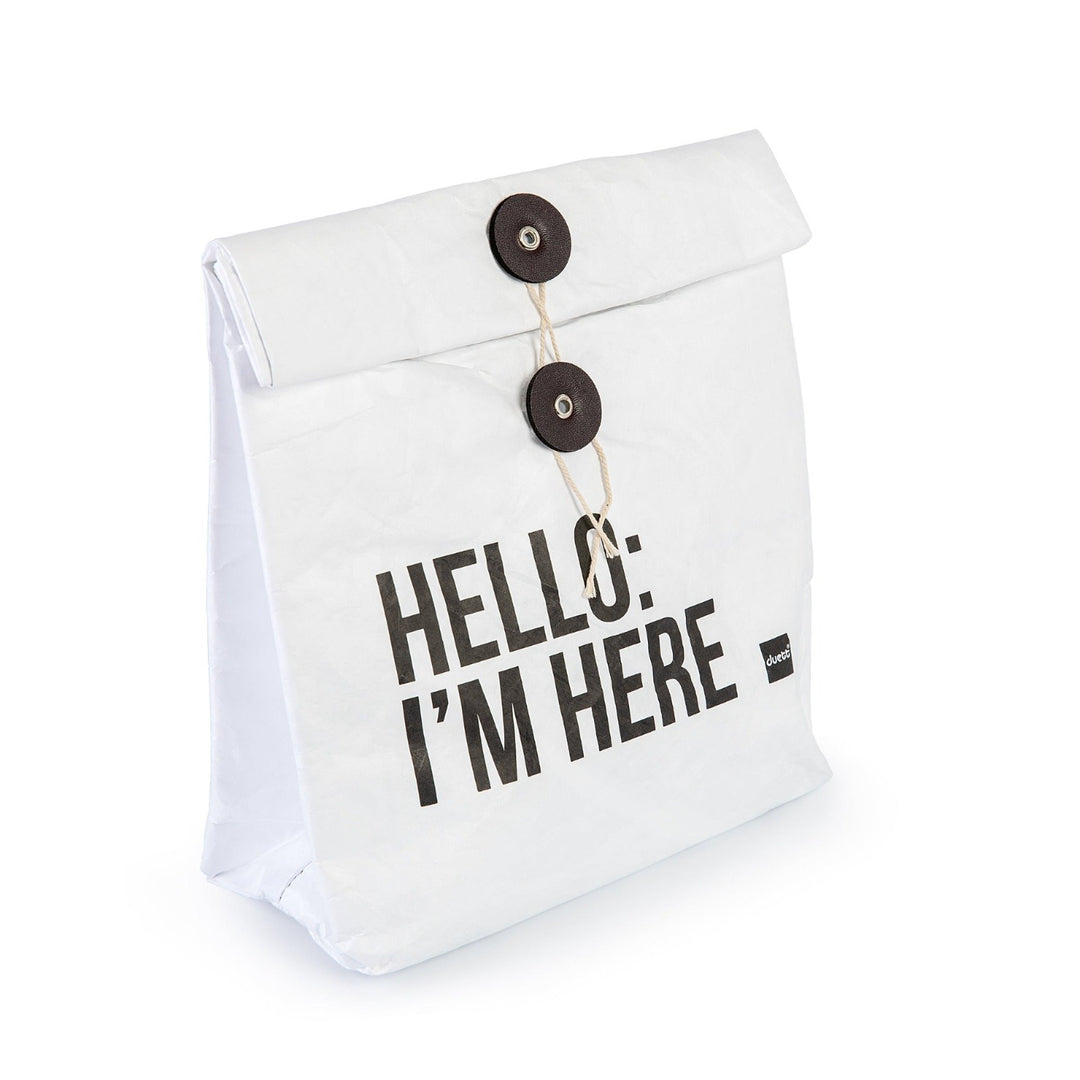 Bolsa Térmica Porta Alimentos DuPont Tyvek, Ecológica y Reciclable. Tamaño Pequeño. Marrón