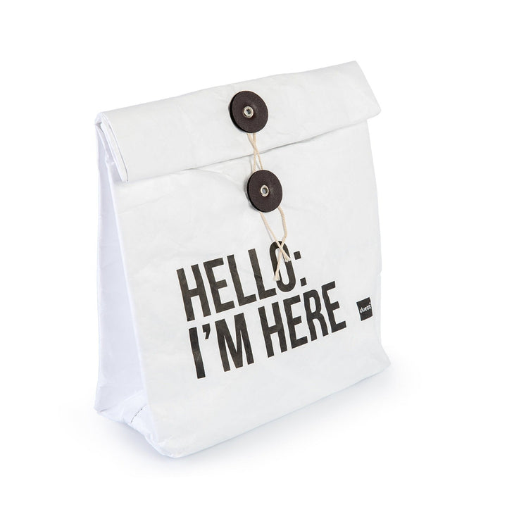 Bolsa Térmica Porta Alimentos DuPont Tyvek, Ecológica y Reciclable. Tamaño Pequeño. Marrón