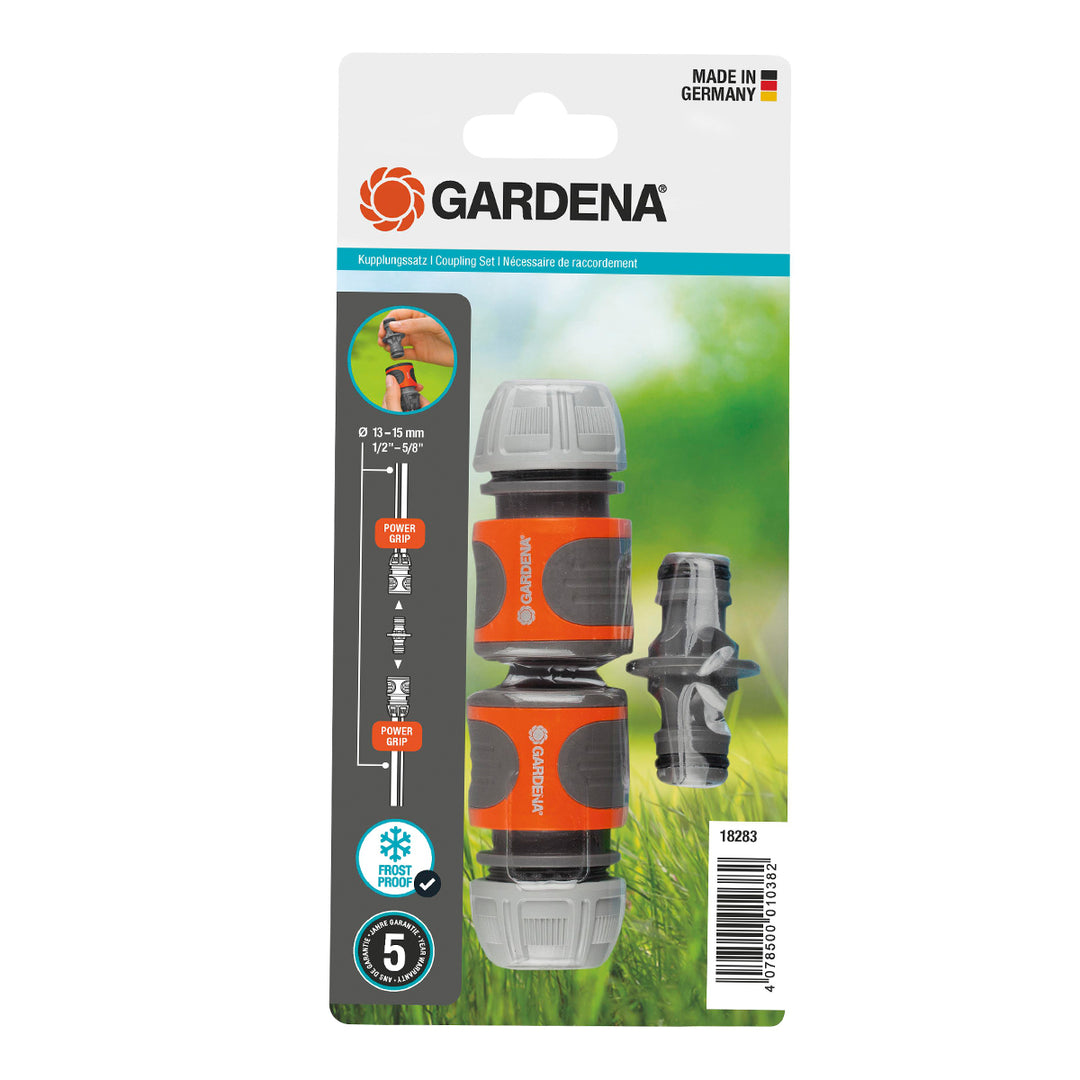 GARDENA System - Juego Reparador Rápido para Mangueras de 1/2" y 5/8" Anti UV