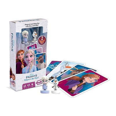 Shuffle Fun Frozen II - Juego de Cartas Infantil Busca la Pareja con Figuras de Elsa y Olaf