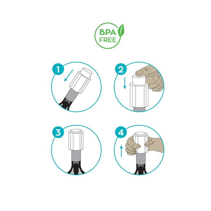 3 Claveles - Tapón de Vacío para Botellas de Vino Estándar