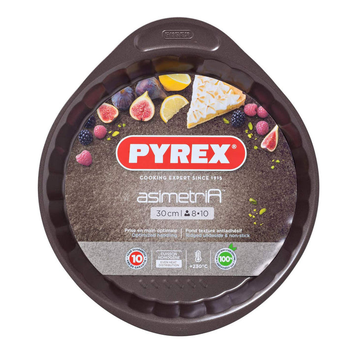 PYREX Asimetría - Molde para Hornear Tartas en Acero Antiadherente Ø 30cm